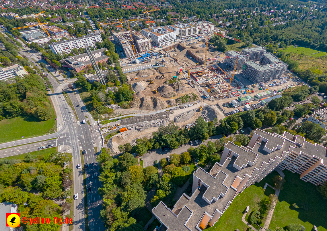 02.09.2023 - eine neue Baugrube auf dem Alexisquartier in Neuperlach